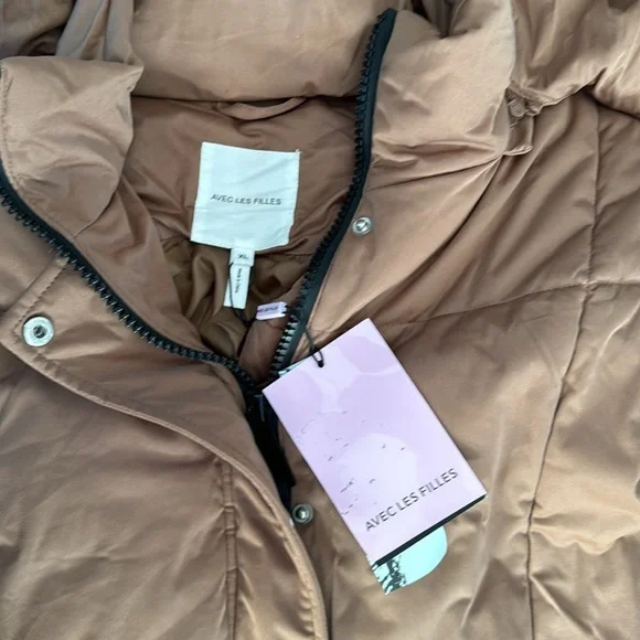 Avec Les Filles Women's Quilted Longline Puffer Vest Sz XL - Picture 6 of 14